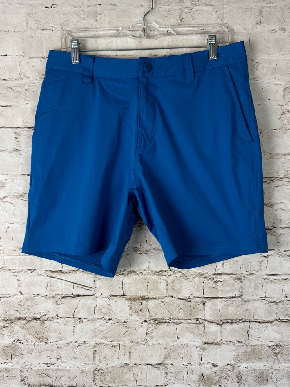 Rhone Men's Size 32 Commuter Shorts Blue Flex Knit Golf Performance Polyester